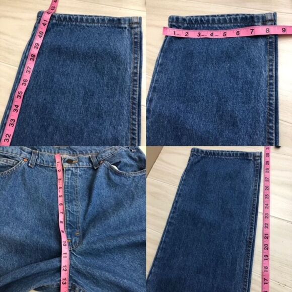Vintage 1970s Levi's Orange Tab Denim Blue Jeans Men's Unisex 40 x 30 Straight - Picture 11 of 11